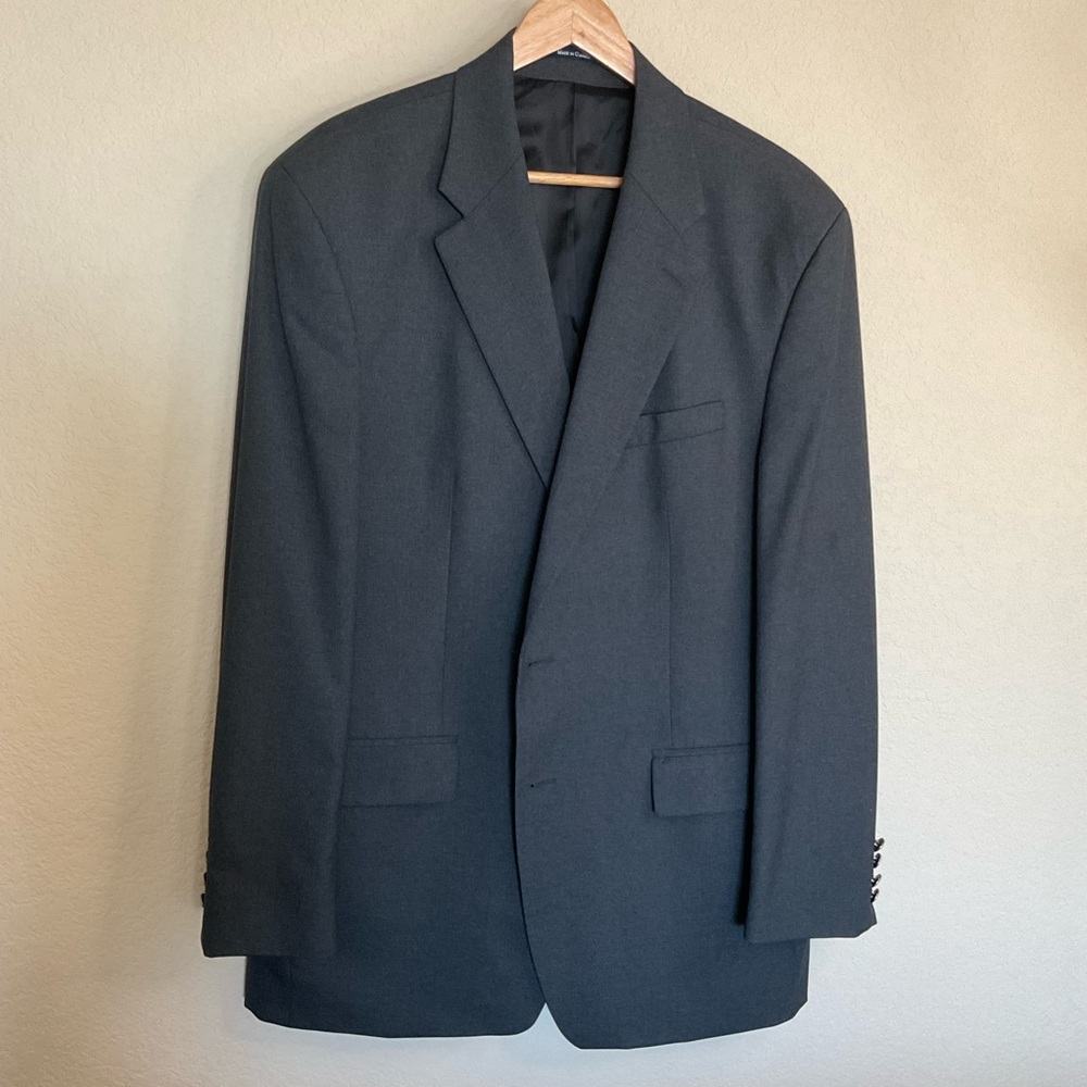 Ralph Lauren Men’s 44L Blazer Black Wool Classic 2-Button Jacket Blazer